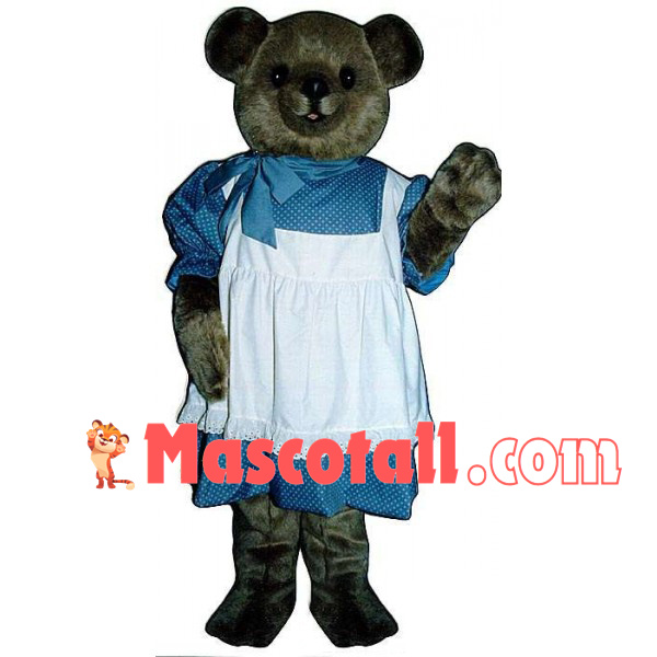 Sister Bear In The Lace Dress Mascot Costume
