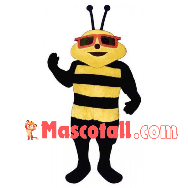 Cool Big Face Bee Mascot Adult Costume