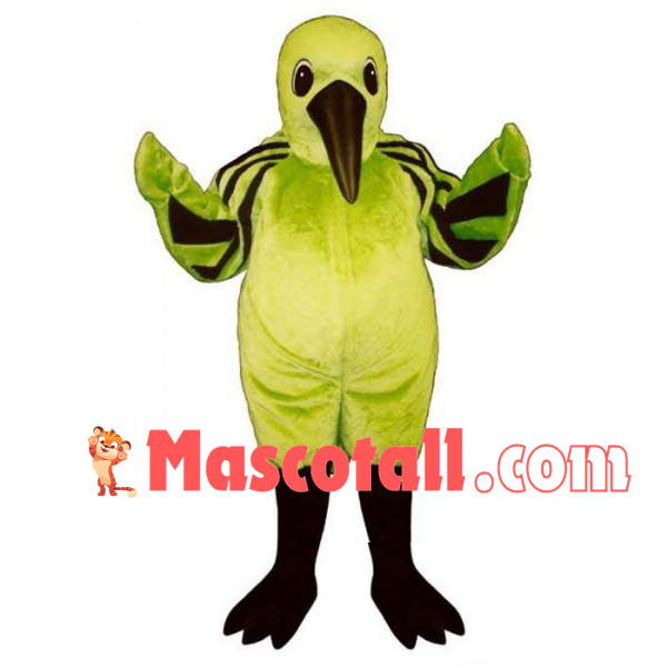 Professional Striped Kingfisher Mascot Costume