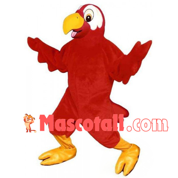 Delightful Red Roadrunner Mascot Costume