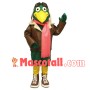 The Warm Green Bird Pilot Mascot Costume