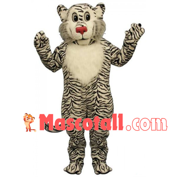 Soft Plush White Tiger Mascot Costume