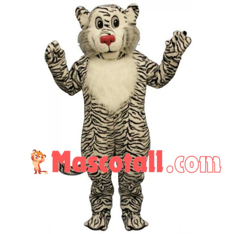 Soft Plush White Tiger Mascot Costume