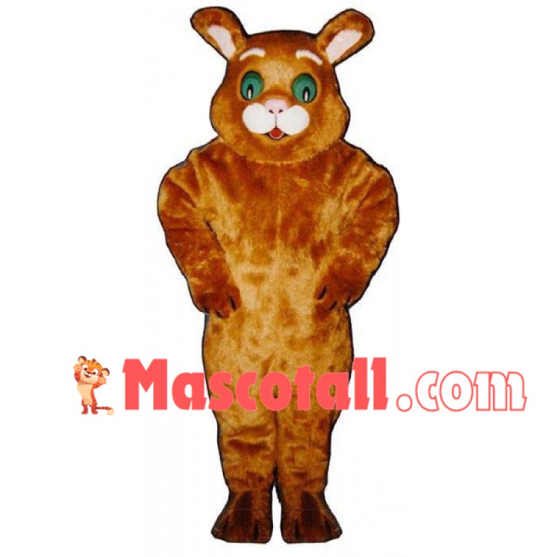 Furry Tiger With Long Ears Mascot Costume