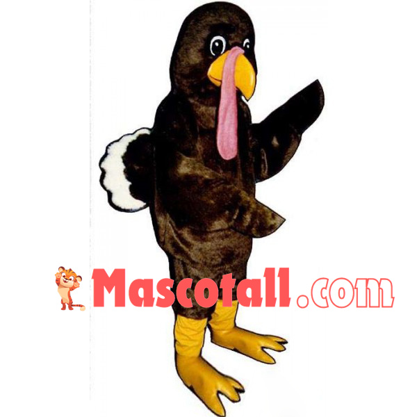 Lively Brown Chicken Adult Mascot Costume