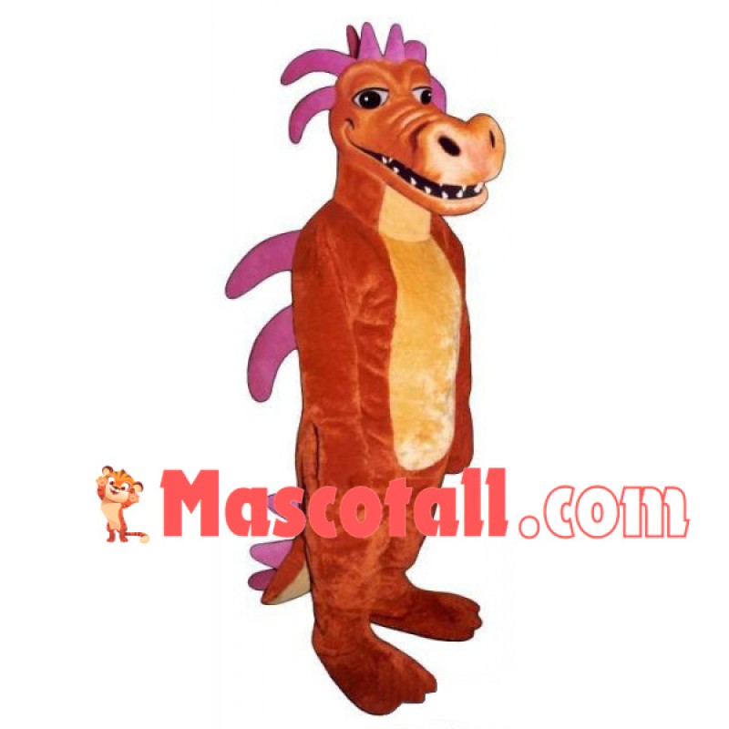 Brown Dinosaur With Special Look Mascot Costume