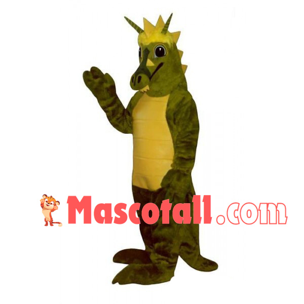 Rare Dinosaur With Sharp Horns Mascot Costume