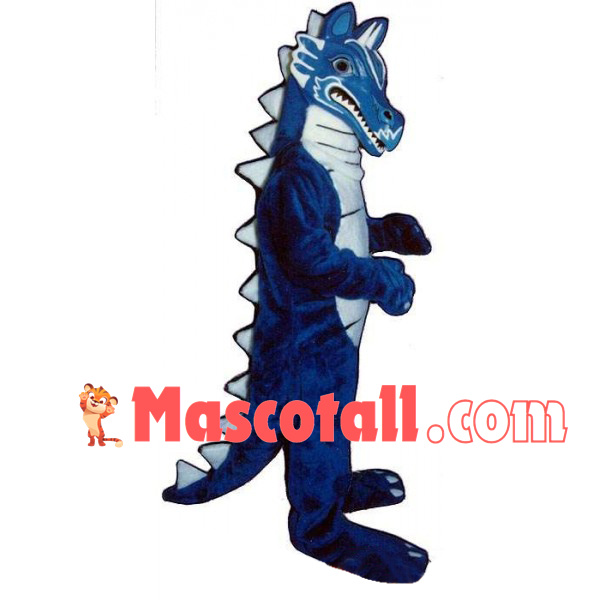 Power Blue Dinosaur Mascot Adult Size Costume
