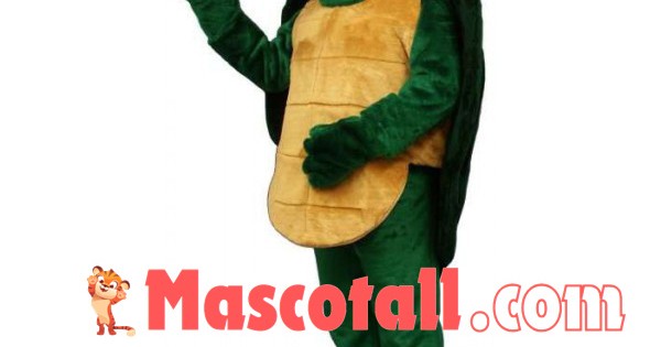 Relaxing Adult Green Turtle Mascot Costume
