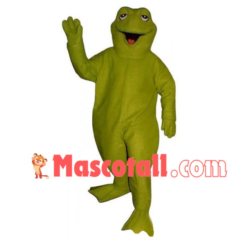 Frog With Droopy Eyelids Mascot Costume