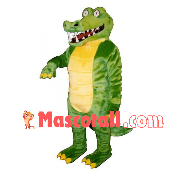 The Scary Crocodile With Sharp Teeth Mascot Costume