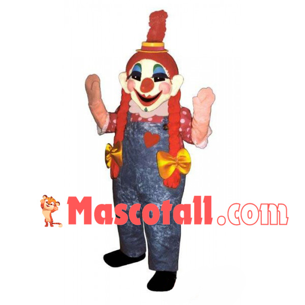 The Red-haired Clown of The Show Mascot Costume