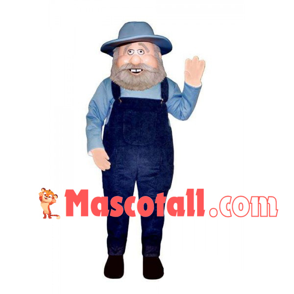 The Smiling Old Fisherman Mascot Costume