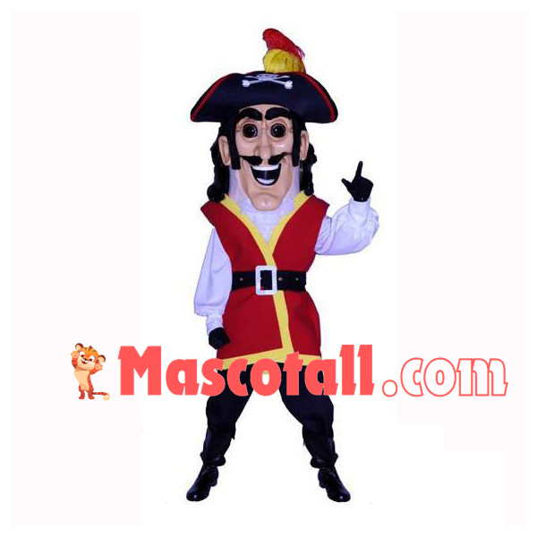 Witty Pirate Captain Mascot Costume