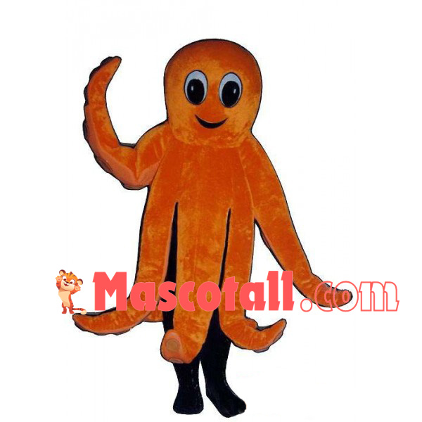 Lively Orange Octopus Mascot Costume