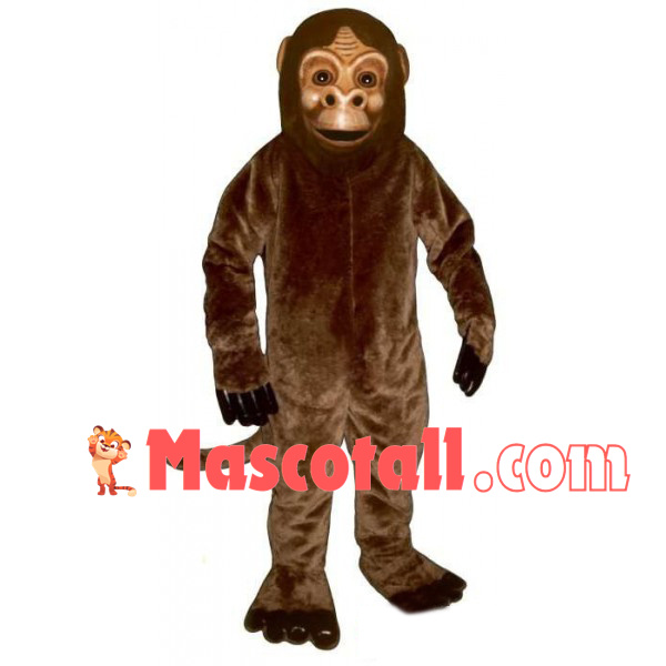 Crumpled Elder Monkey Mascot Costume