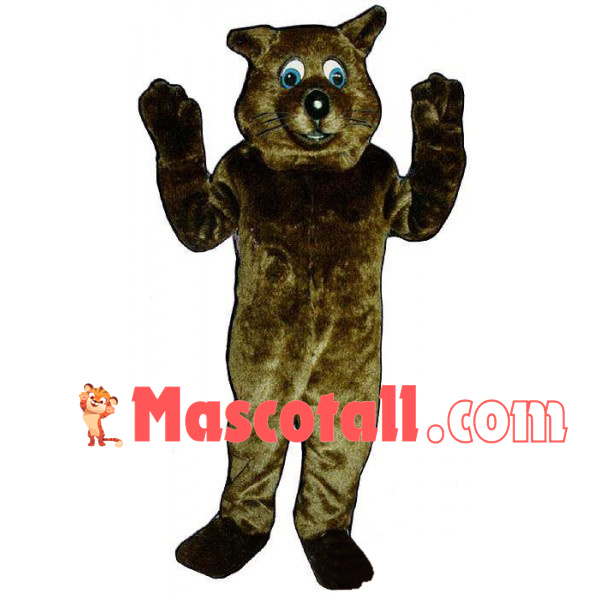 Adult Wild Bear With Blue Eyes Mascot Costume