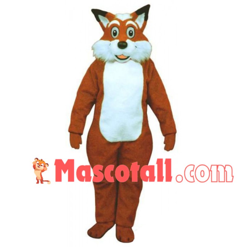 Surprised the Red Fox Mascot Costume