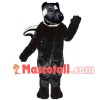 Black Shiny Wool Skunk Mascot Costume