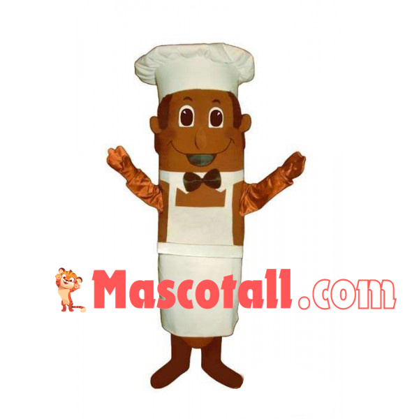 Ham Sausage In The Chef Apron Mascot Costume