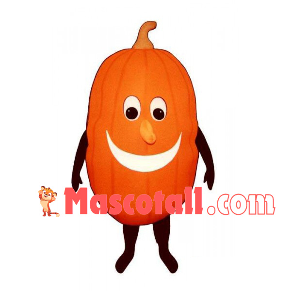 Long Pumpkin Mascot Costume for Adult