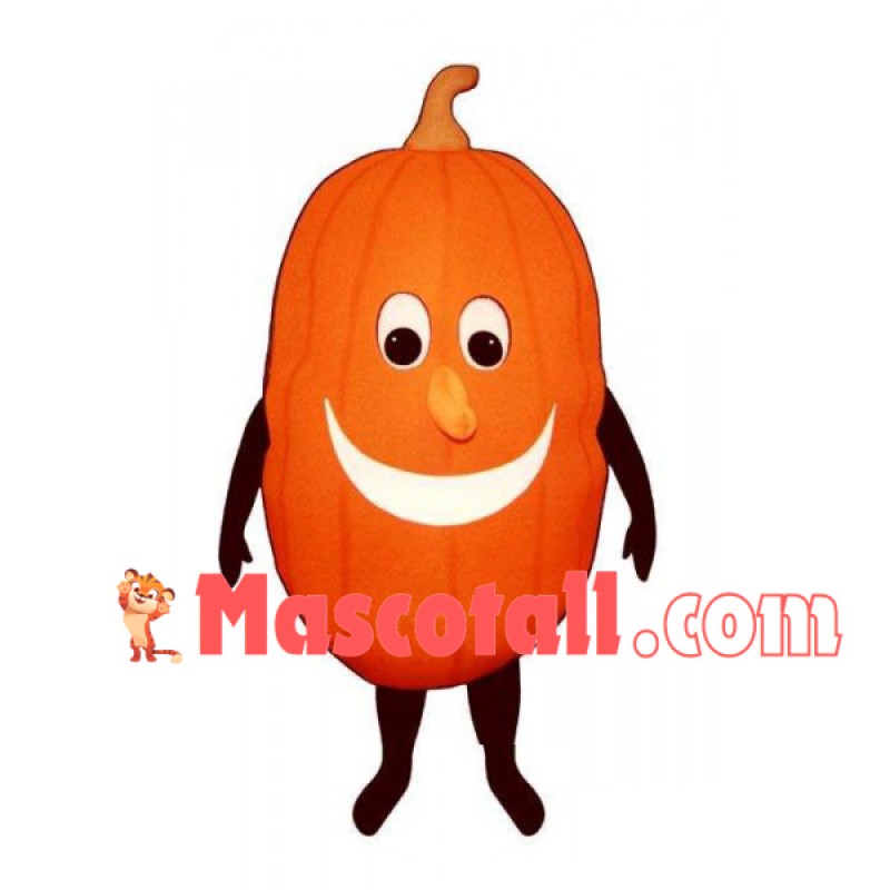 Long Pumpkin Mascot Costume for Adult