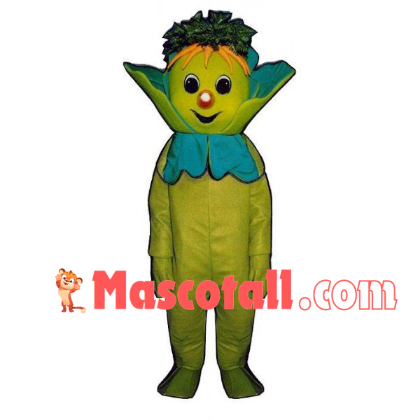 Funny Cartoon Green Ginseng Doll Mascot Costume