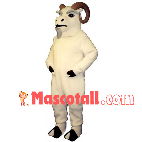 Old Ram With Power Horns Mascot Costume
