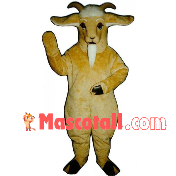 Elder Brown Goat Adult Mascot Costume