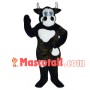 Black Cow With Blue Eyes Mascot Costume