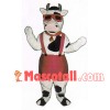 Cozy Cow With Sunglasses Mascot Costume