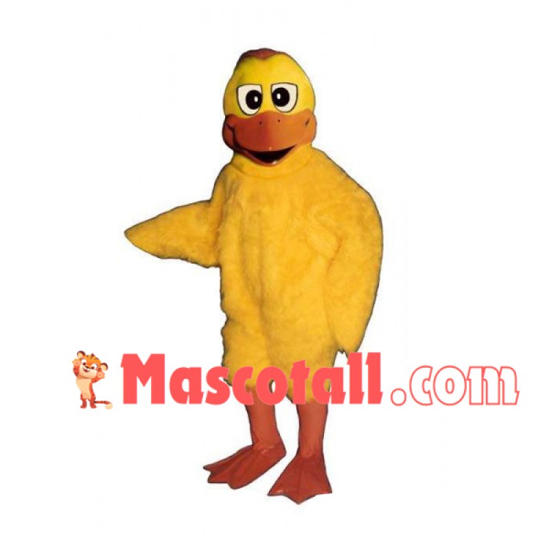 Adult Plush Big Yellow Duck Mascot Costume