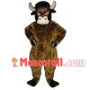 Powerful The Brown Buffalo Mascot Costume