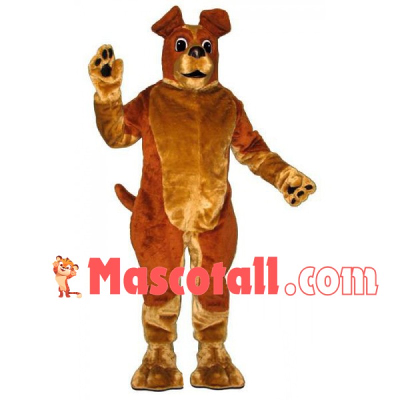 Vigilant Brown Watchdog Mascot Costume