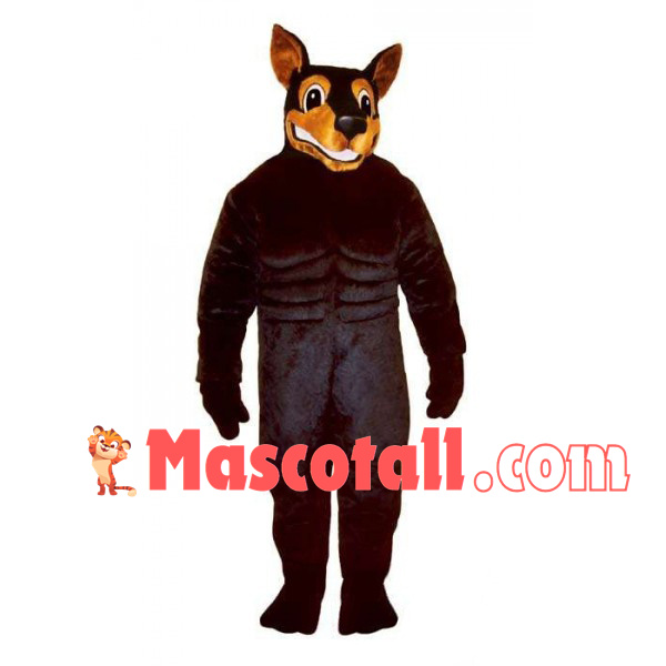 Vigorous Muscular Dog Mascot Costume