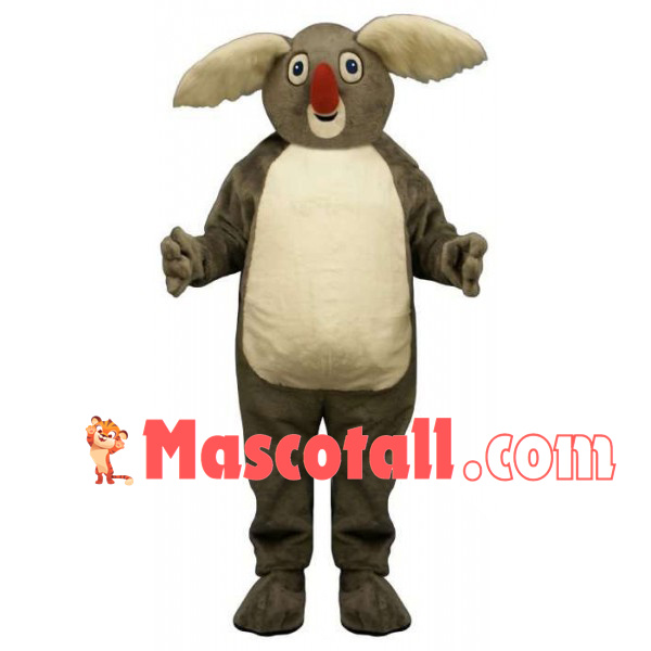 Koala With Big Red Nose Mascot Costume