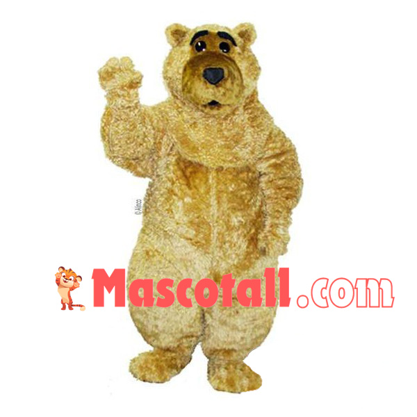 Bulky Soft Adult Bear Mascot Costume