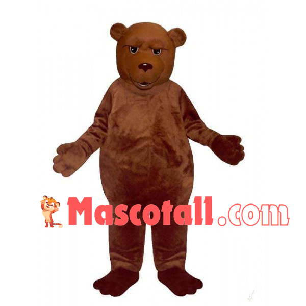 Impatient Brown Bear Mascot Costume
