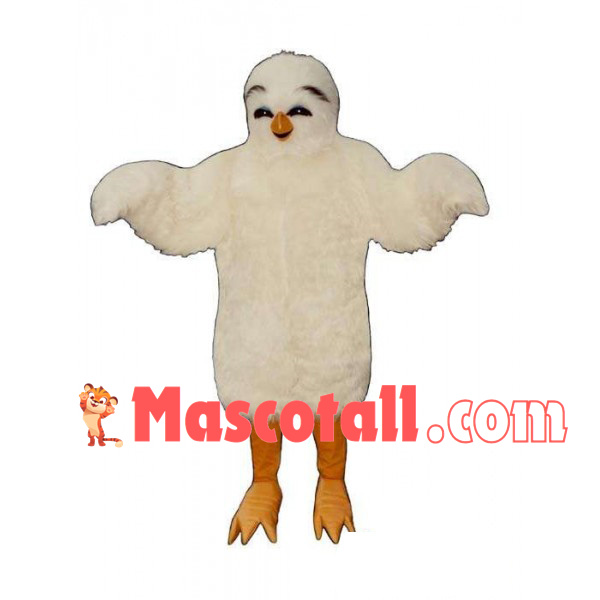 Growing Fast White Chicken Mascot Costume