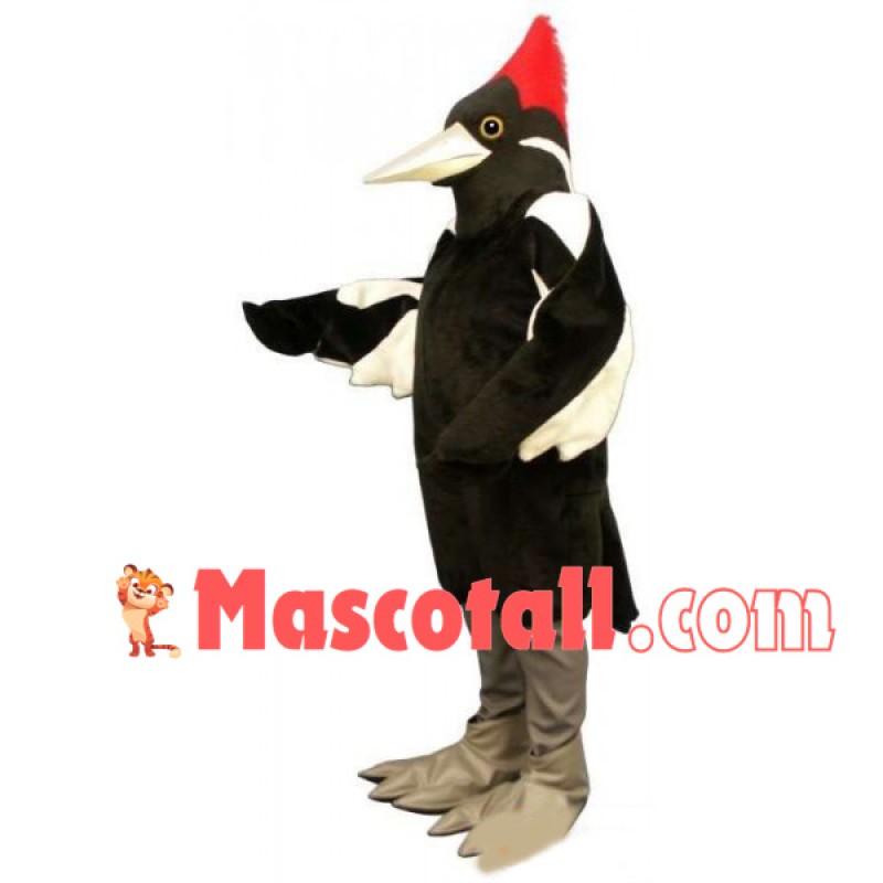 Silver-billed Black Bird Mascot Costume
