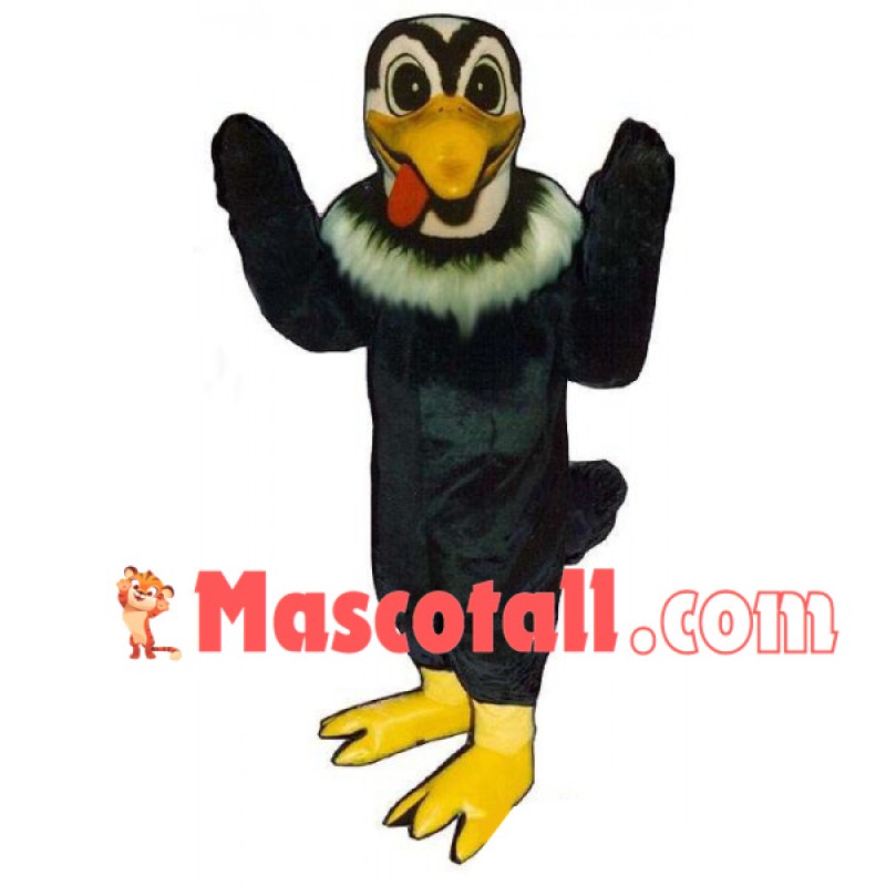 Foraging Black Bird Mascot Costume