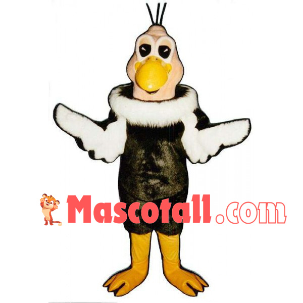 Bald Little Ostrich Mascot Costume
