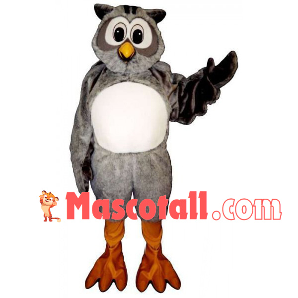Standing Style Gray Owl Mascot Costume