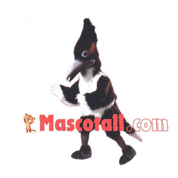 Furry Roadrunner With Long Beak Mascot Costume