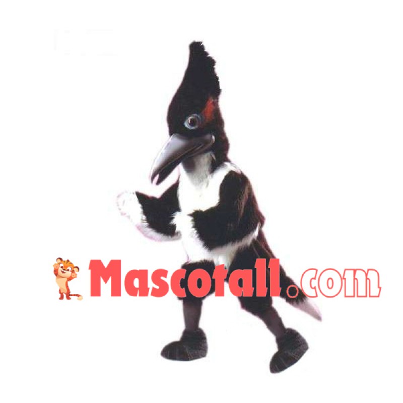 Furry Roadrunner With Long Beak Mascot Costume