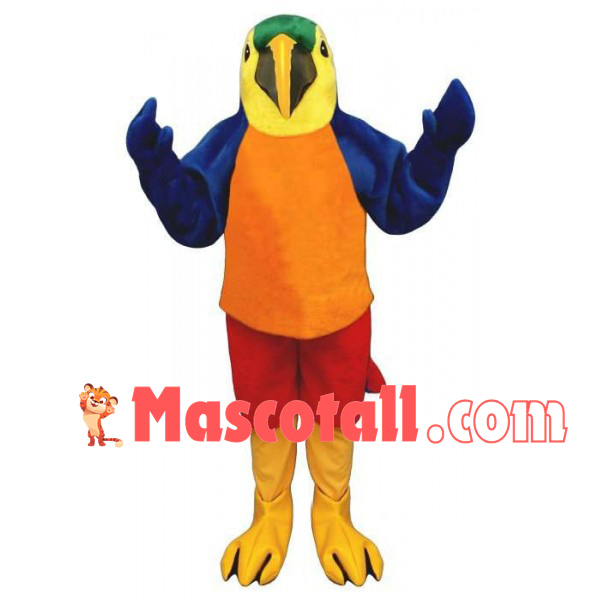 Lark With Colored Feathers Mascot Costume
