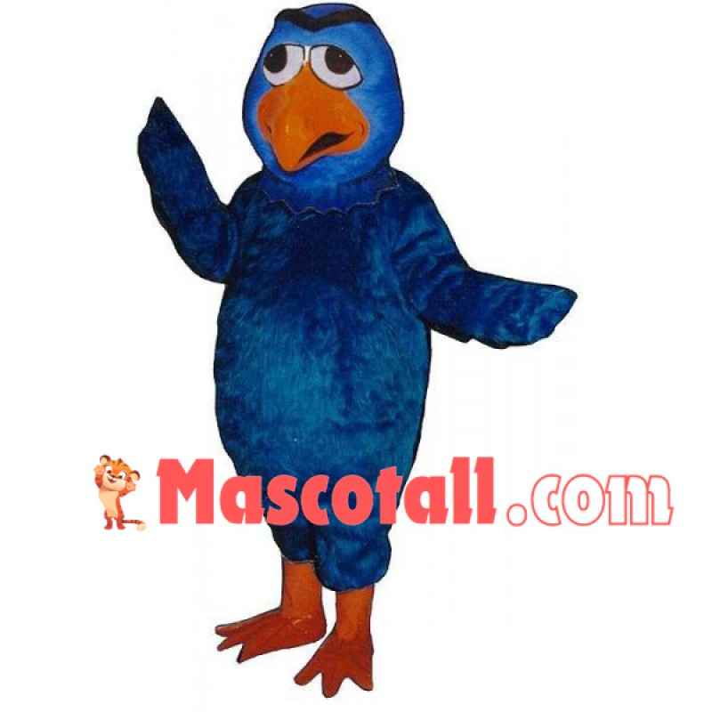 Sleepy Blue Bird Mascot Costume