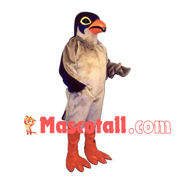 Power Gray Bird With Long Body Mascot Costume