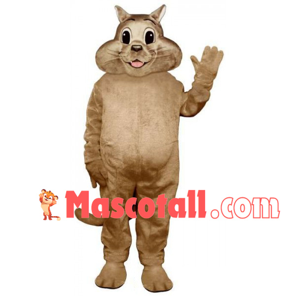 Festive Squirrel With Smile Mascot Costume