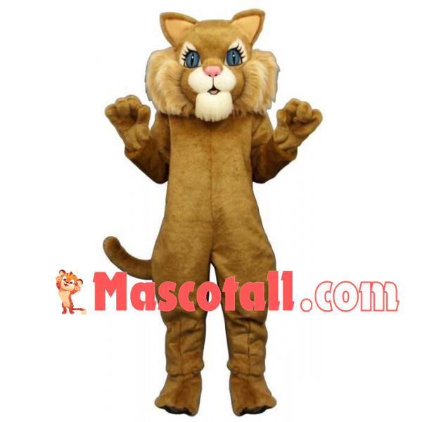 Sturdy Tiger With Blue Eyes Mascot Costume
